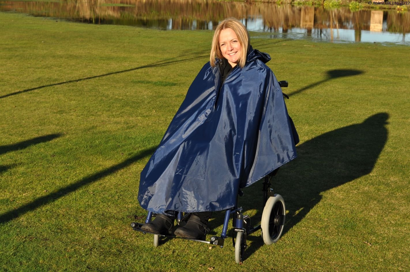 Splash Deluxe Wheelchair Poncho (Lined) - Image 2